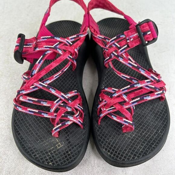 Chaco Women's ZX3 Multi Strap sandals US 7 Pink Hiking shoes Toe loop - Picture 4 of 10
